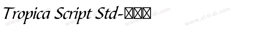 Tropica Script Std字体转换